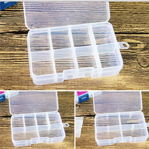 

Rectangle Plastic Nail Tablet Box Holder Storage Organizer Container Makeup Gadget Tool
