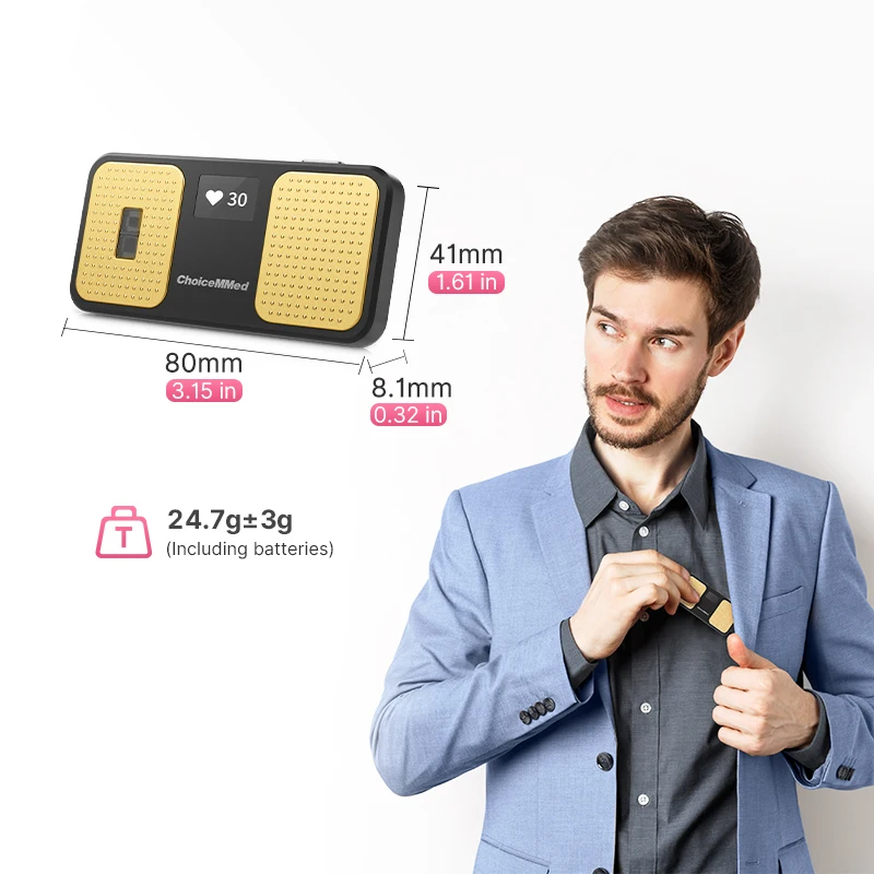 Фото Монитор VitalCard ChoiceMMed, перезаряжаемый палец, измерение артериального давления, ЭКГ, поддержка кислорода в крови, Bluetooth Connect Phone №4