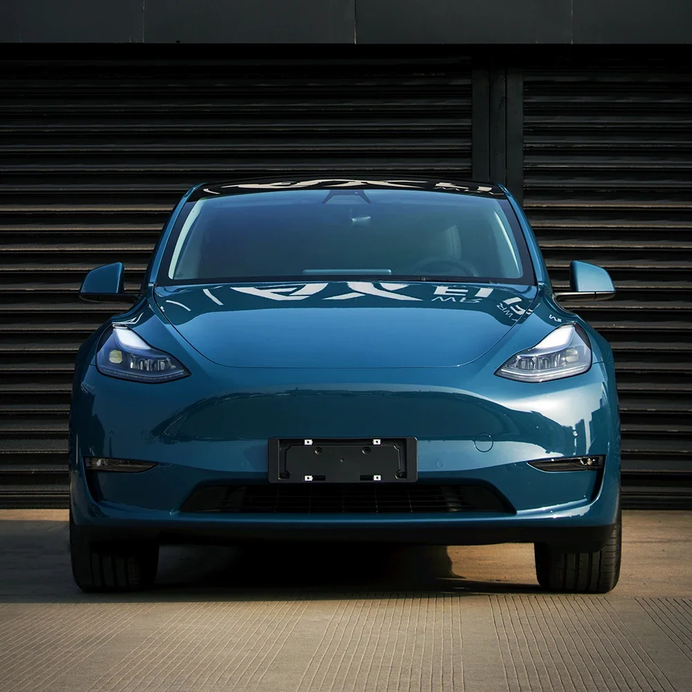 Автомобильная пленка виниловая бензин синий без пузырьков ПЭТ-наклейка наклейка