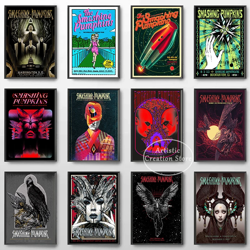 Постер певца Smashing Pumpkins настенная Картина на холсте современные картины для всей