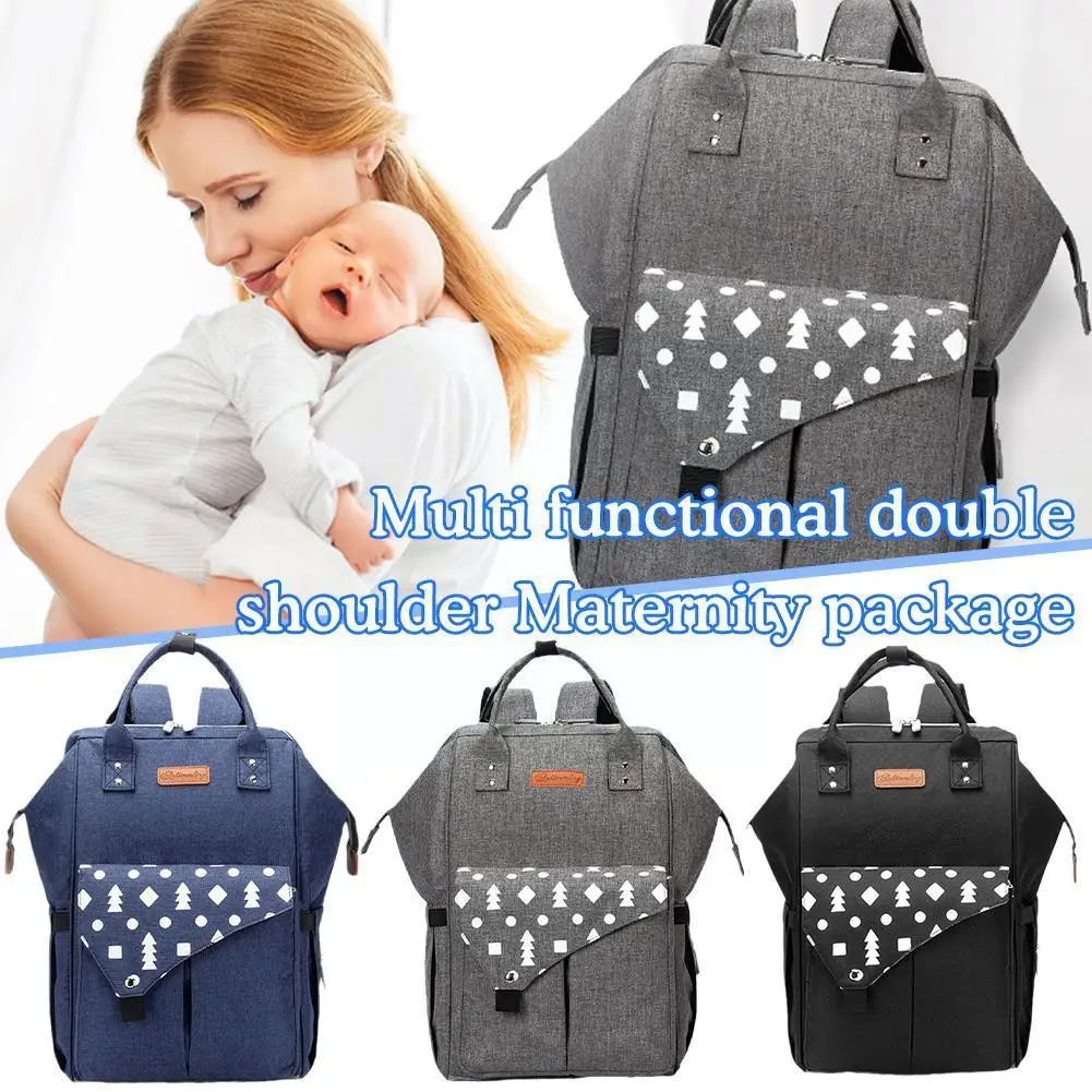 

Mommy Bag Usb Large Capacity Portable Crib Bed Baby Backpack Organizer Female Bags Stroller Baby Mommy Bag Outting Travel V1u5