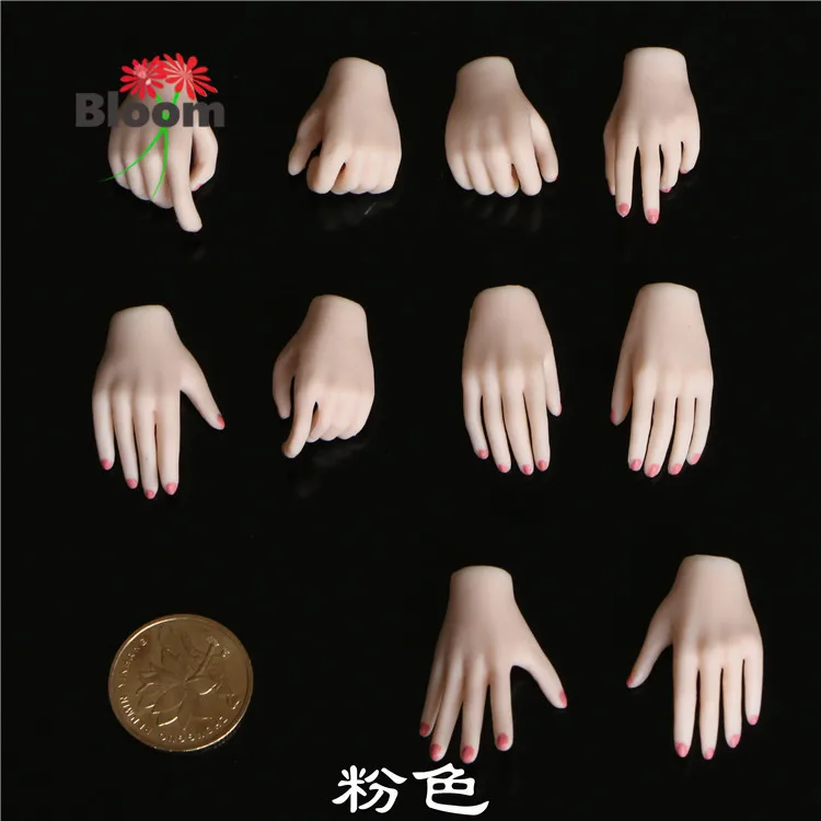 

1/6 Scale Female Soldier Hand-shaped Suntan/pale Skin Hand Model for 12 Inch TBLeague Jiaou Doll Action Figure