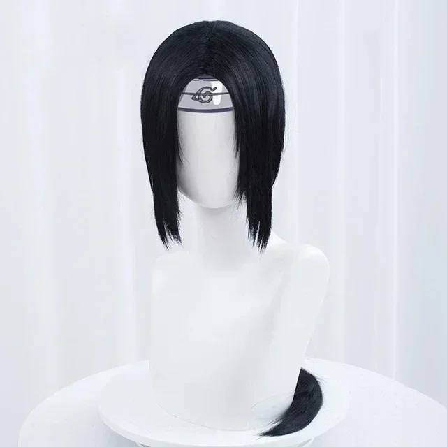 Itachi Uchiha Lange перезаряжаемый короткий синтетический парик для косплея в стиле