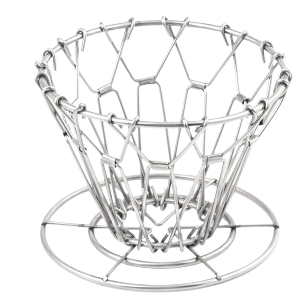 

Конусный практичный держатель фильтра для чая, держатель из нержавеющей стали для кемпинга, дома и офиса, многоразовый Профессиональный капельный фильтр для кофе