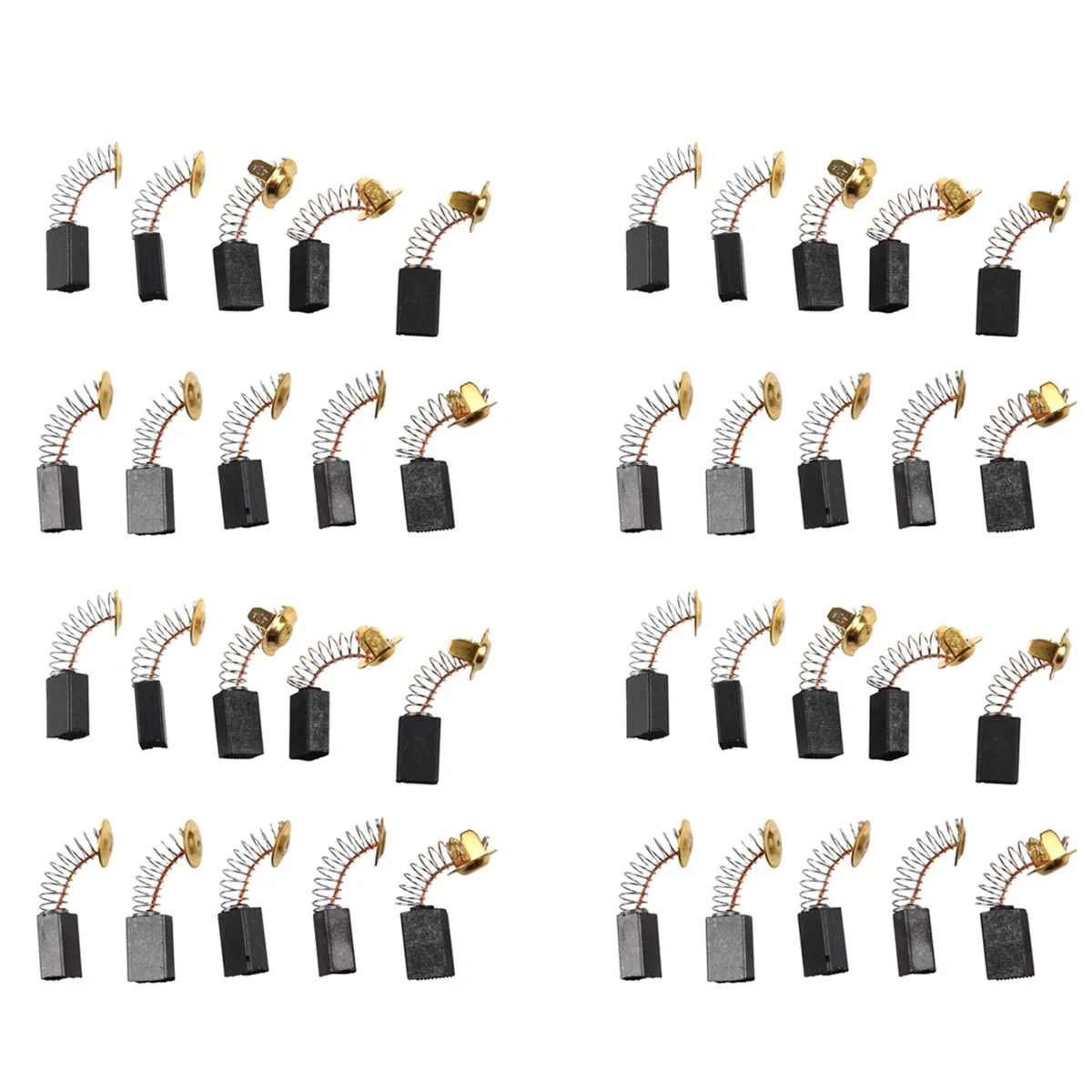 

40pcs 17.5mm x 11mm x 6.5mm Electric Replacement Motor Carbon Brushes