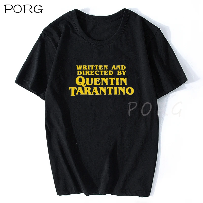 تي شيرت كوينتين تارانتينو مطبوع عليه اللب جرافيك خيال رقبة دائرية غير رسمية جودة عالية ملابس علوية مرحة قميص تي شيرت