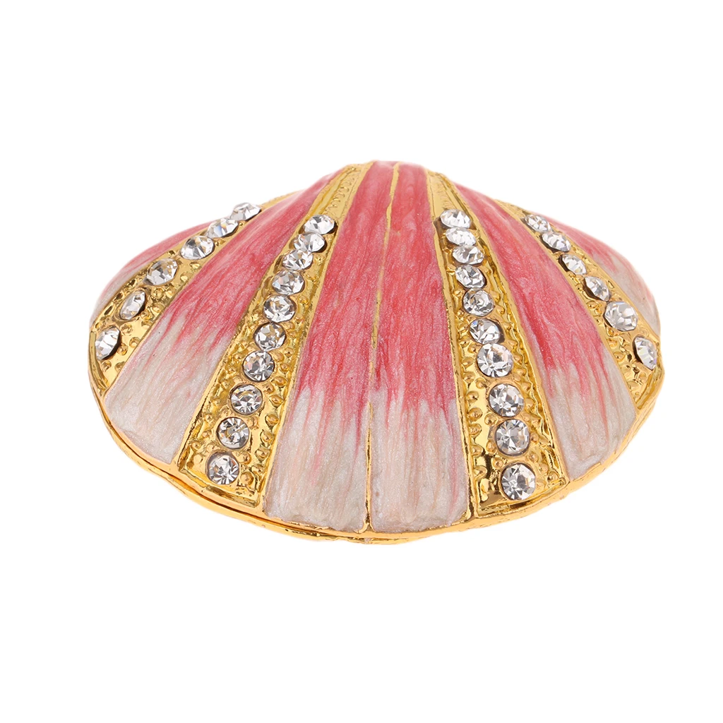 

Shell Jewelry Box Organizer Storage Case for Ring Earrings Necklace