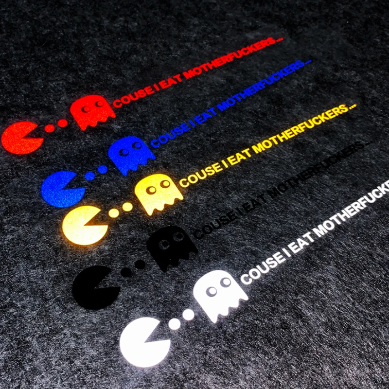 Pacman светоотражающие наклейки для кузова милые декоративные с цветочным рисунком