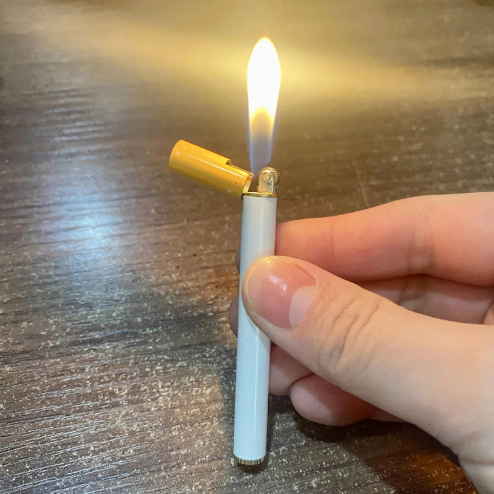 Креативная портативная складная цилиндрическая бутановая газовая зажигалка