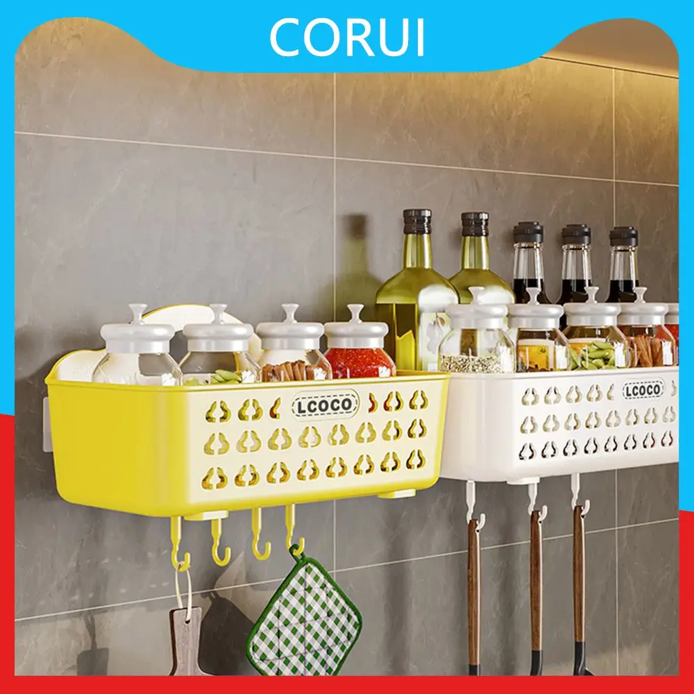 

Kitchen Accessories Finely Crafted Comfortable Feel Shower Storage Rack Brand New Can Be Hung Or Placed Bathroom Glass Shelf