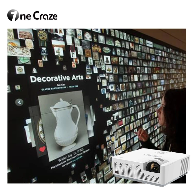Фото Интерактивный проектор для 3D-видеодисплеев на стене с сенсорным экраном, голографический фотопроектор для музеев №3