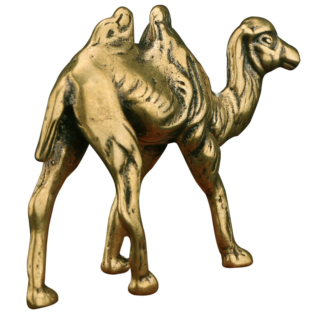

Camel Sculpture Brass Animal Figurine Statue Chinese Figure Lucky Decoration Wealthfigurines Miniaturestatues Desktop Models Pet