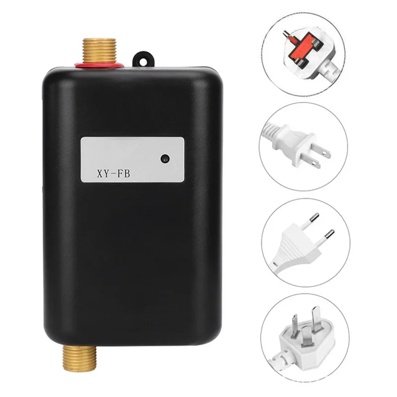 

Electric Water Heater Instantaneous Mini Tankless Instant Hot Water Heater Bathroom Kitchen Washing for Hot and Cold Dual-use