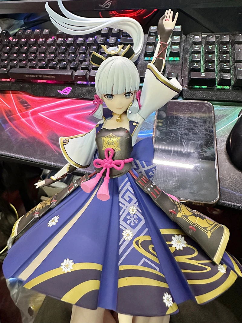 Kamisato Ayaka Pvc Action Figure Cute Figurine Model Doll Toys For Children Christmas Gifts