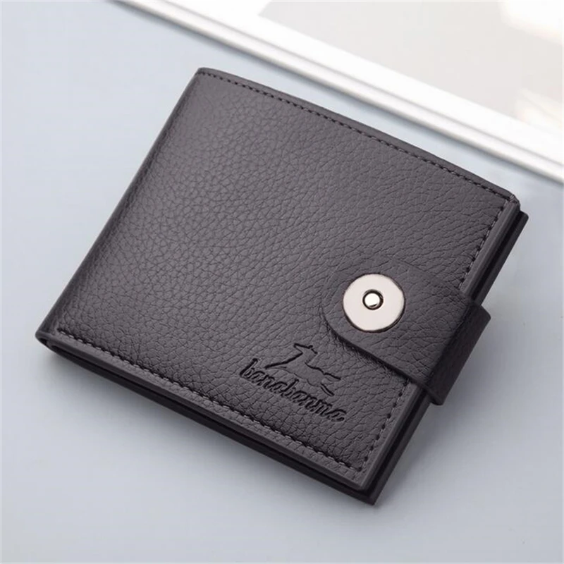 Мужские кошельки маленькие простой дизайн мужской тонкий кошелек с отделением