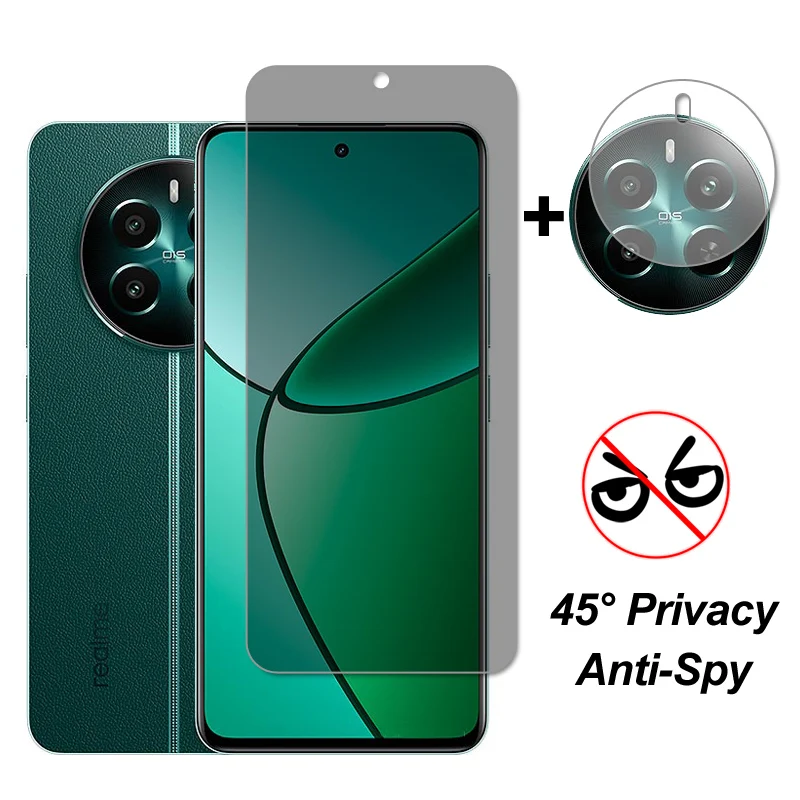 Для Realme 12 4G Защитная пленка для экрана на Закаленное стекло объектива камеры