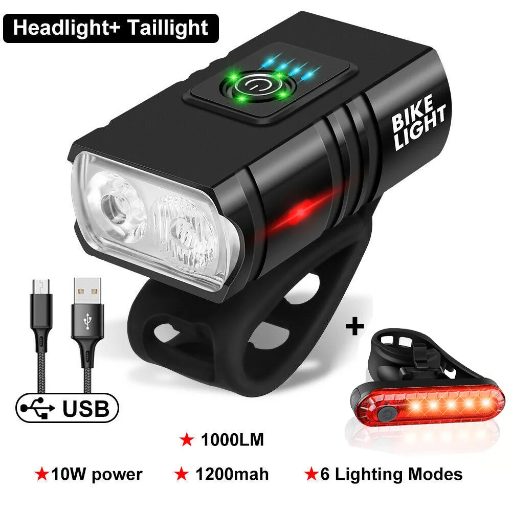 

Велосипедные фонари MachFish с USB-зарядкой, водонепроницаемые наружные фары для верховой езды, комплект фонарей для горного велосипеда