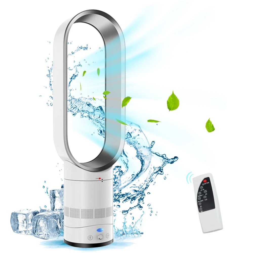 

Electric Fan Bladeless Fans for Home Floor Standing Fan 16 Inch Child Safety Tower Fan Cooling Air Cooler With Remote Control