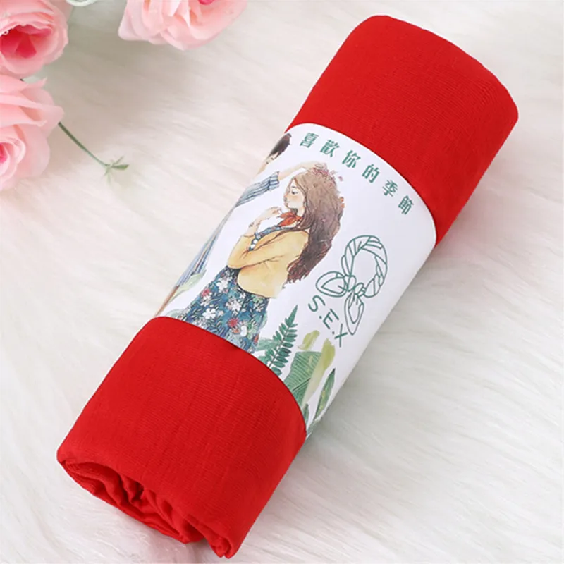 10pcs/lot Plain Wrinkle Wrap Cotton Long Shawl Scarf Women Crinkle Hijab Shawl Muslim Head Hijab scarf wholesale Scarves foulard