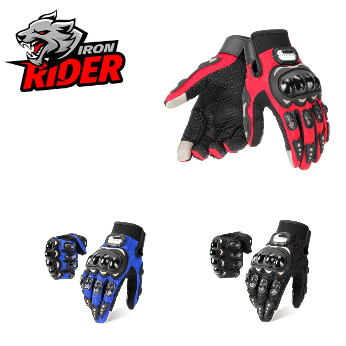 

Мотоциклетные Перчатки IRONRIDE, дышащие, для езды на мотоцикле и велосипеде, для сенсорных экранов, летние