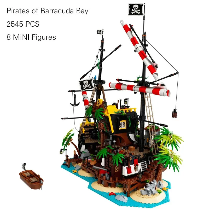 

Конструктор корабль «Пираты барракуды», два способа, совместим с 21322 698998