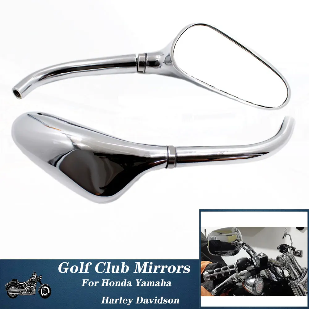 

Мотоциклетные зеркала заднего вида и набор для клюшек для гольфа для Honda, Harley Davidson, Road King Classic, Yamaha V-Star & Vmax V-Star для байкеров