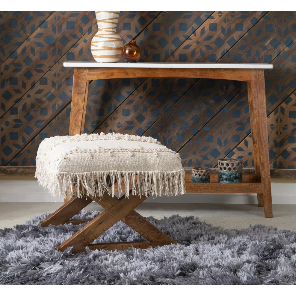 

Talalay Square Ottoman Stool，20.00 X 20.00 X 18.00 Inches