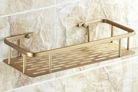 antique brass wall mounted bathroom shower shelf shampoo holder shelves storage shelf rack bathroom basket holder lba107