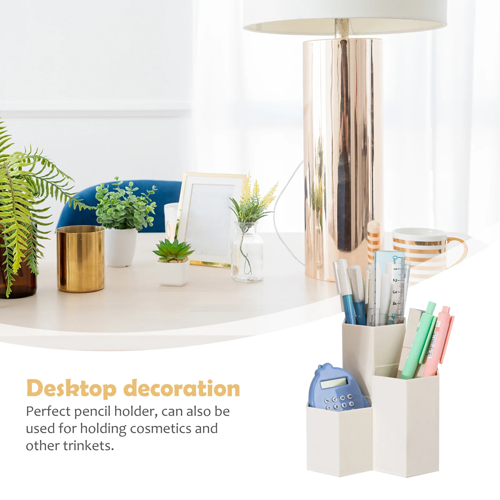 Креативный шестиугольный держатель для ручек контейнер-органайзер пластиковый