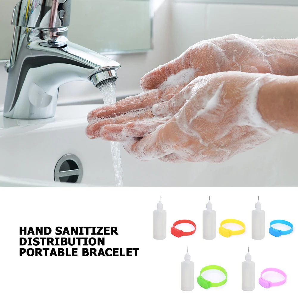 

Storable Solid Sanitizer Bracelet Silicone Leakproof Soap Alcohol Dispenser Adult Kids Sub-packing Disinfectant Wristband
