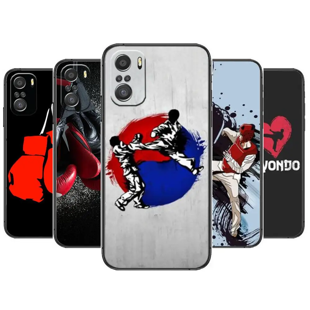 

Kungfu Taekwondo For Xiaomi Redmi Note 10S 10 9T 9S 9 8T 8 7S 7 6 5A 5 Pro Max Soft Black Phone Case