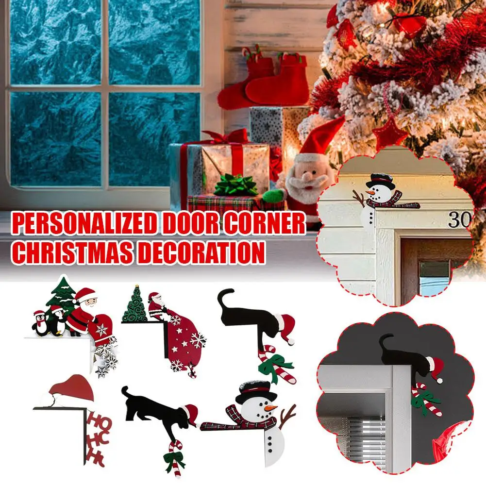 Рождественские декоративные уголки для дверей Santa Clau элементы сделай сам