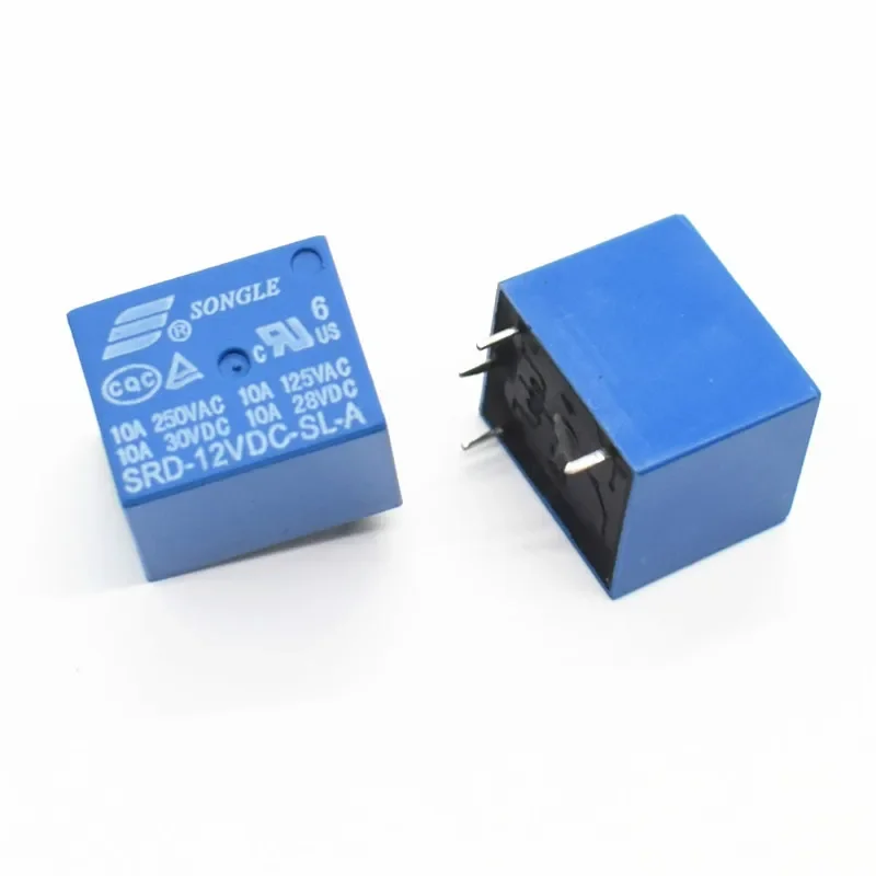 4Pin Реле питания PCB тип 12 В DC SONGLE 250 10A