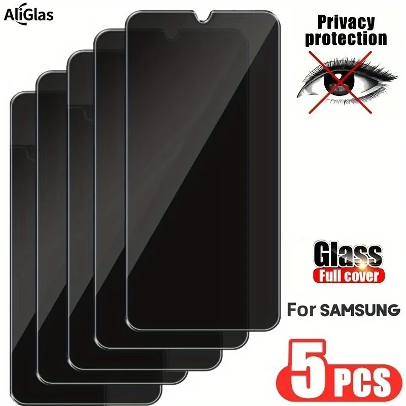 Фото 5 шт. закаленное стекло для Samsung Galaxy A17 A16 A15 A14 A13 A12 A11 A51 A52 A53 A54 A55 A56 A34 A35 A36 противошпионское стекло №2
