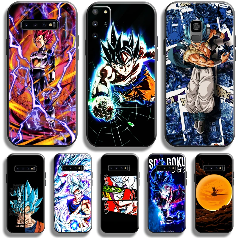 

Dragon Ball Goku For Samsung Galaxy S22 S21 S20 Ultra FE 5G S10 10E S9 Plus Lite Phone Case Black Liquid Silicon Funda Coque