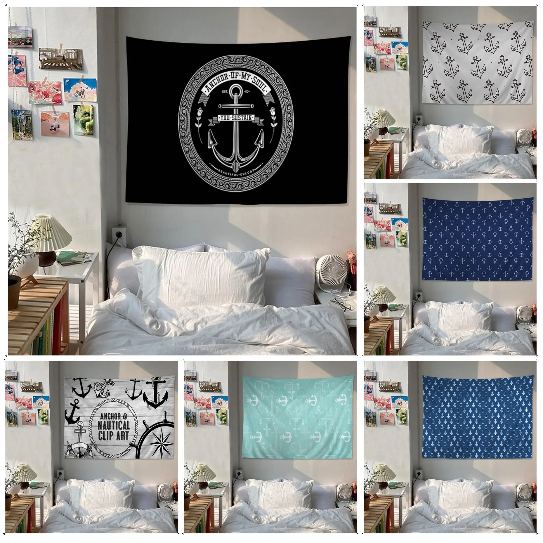 

Anchor Boat Chart Tapestry For Living Room Home Dorm Decor Art Home Decor
