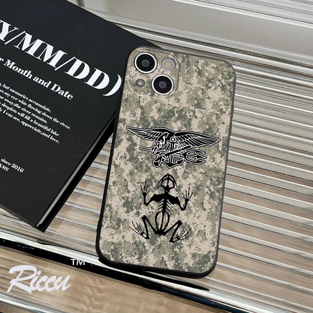 RICCU чехол для телефона для IPhone 14, команда морских котиков США, чехол для IPhone 14 11 12 Pro 8 7 Plus X 13 Pro MAX SE2020 6 Plus XR XS 13, чехлы