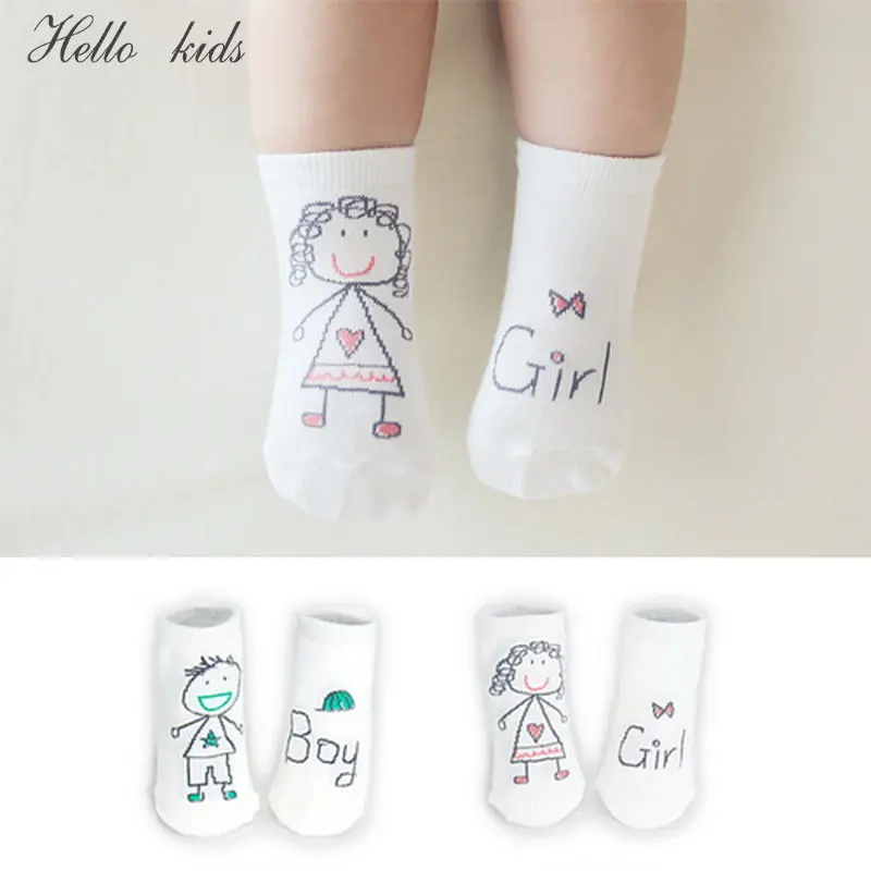 

Новое поступление, носки для новорожденных, Мультяшные хлопковые детские носки, не скользят