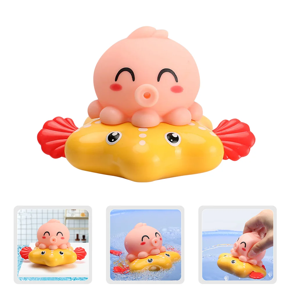 

1pc Baby Bath Toys Water Spray Octopus Wind-up Bathtub Pool Toys for Kids