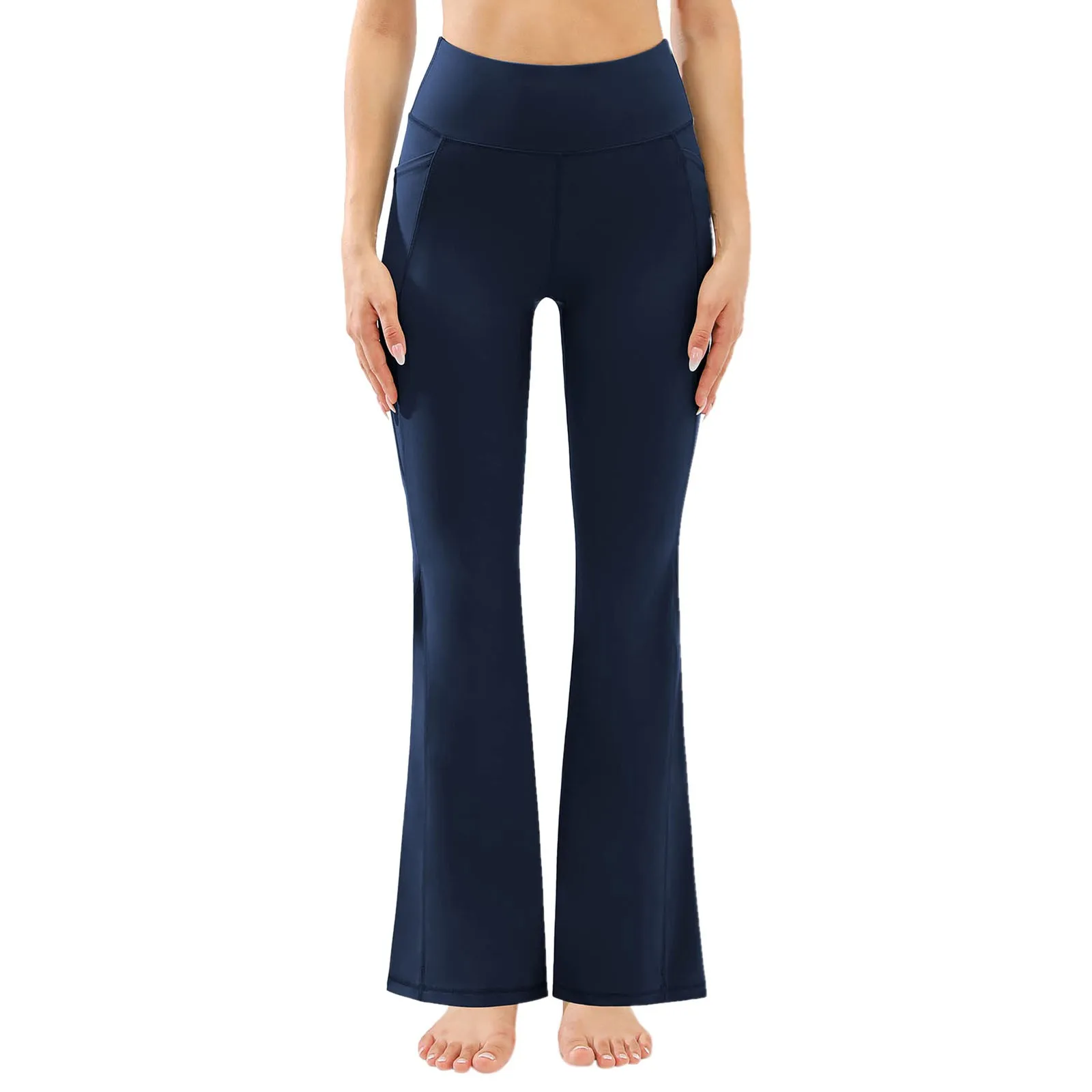 Женские спортивные штаны для йоги расклешенные леггинсы тренировок женские