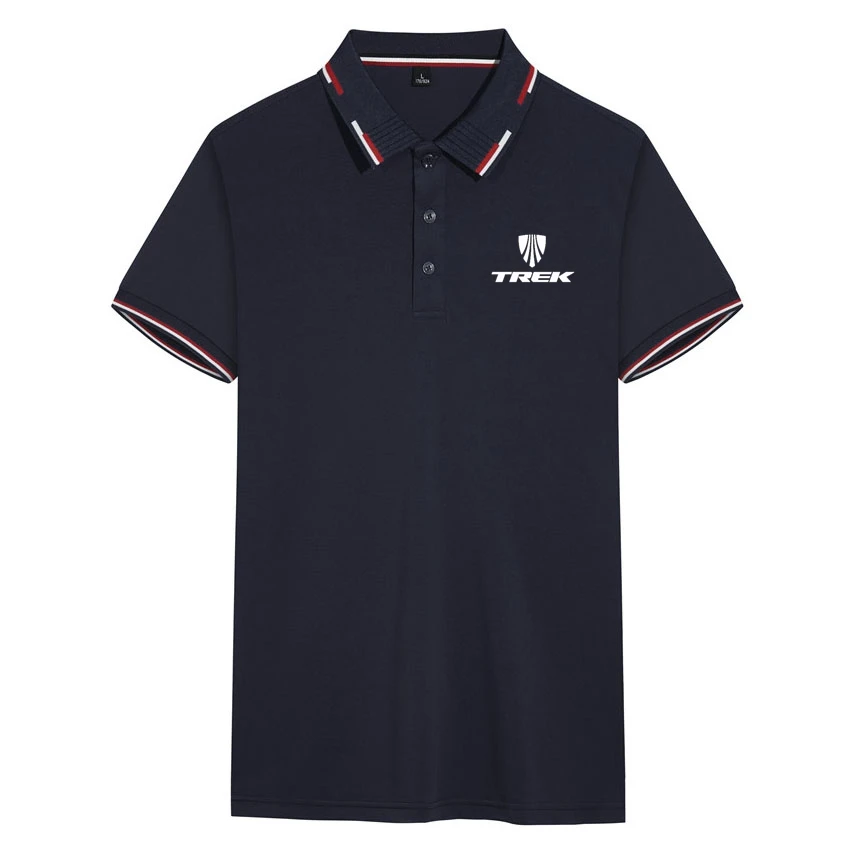 

Мужская хлопковая приталенная рубашка-поло с коротким рукавом