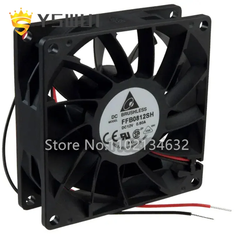 

FFB0812SH Original FAN AXIAL 80X25.4MM 12VDC WIRE