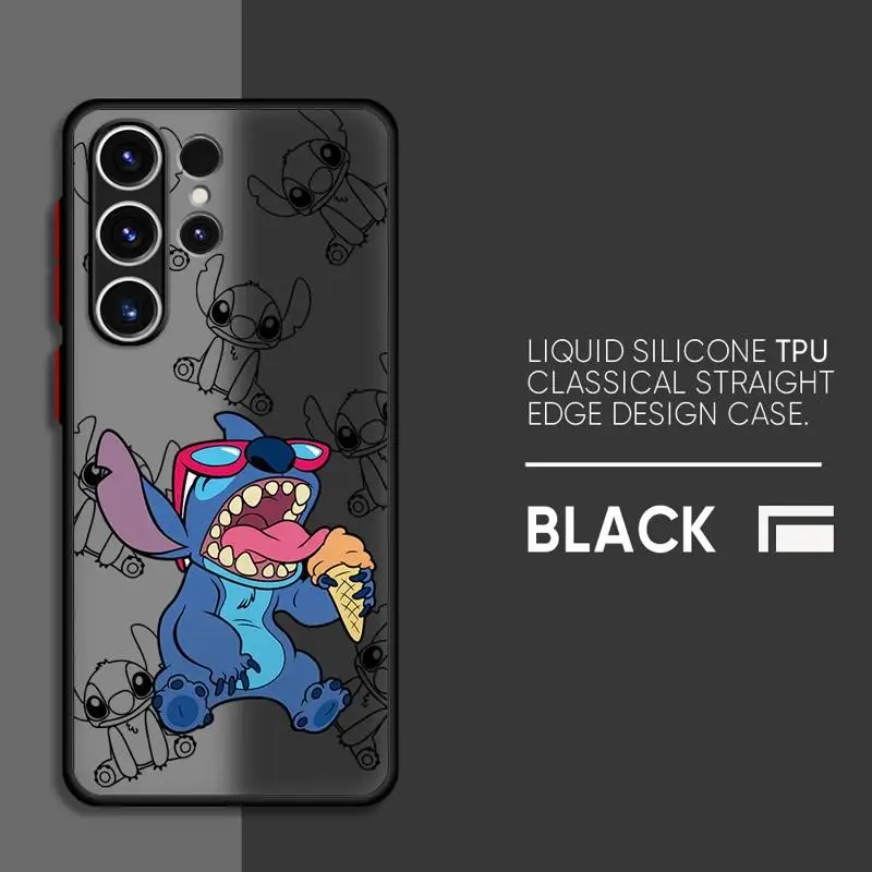 Чехол для телефона Samsung Galaxy S22 S24 ultra fe S10 20 S21 S23plus 10 Los ljub матовый фондс Disney Space 626 Lilo