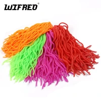 wifreo 60strands fshing lures soft worm body squirmy wormy fly tying material earthworm maggots mimic baits for trout bulegill