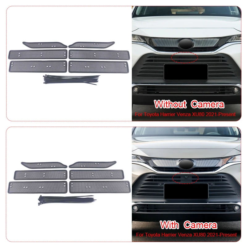 

Car Insect Screening Mesh Front Grille Insert Net Stainless Steel For Toyota Harrier XU80 2021-2025 Auto Accessories
