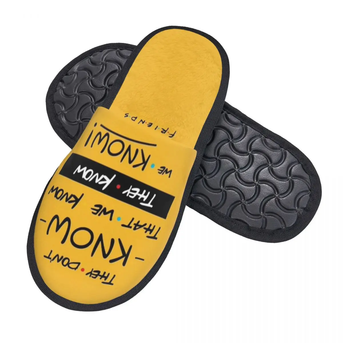 Меховые домашние тапочки с 3D принтом для мужчин и женщин Джоуи не делится едой