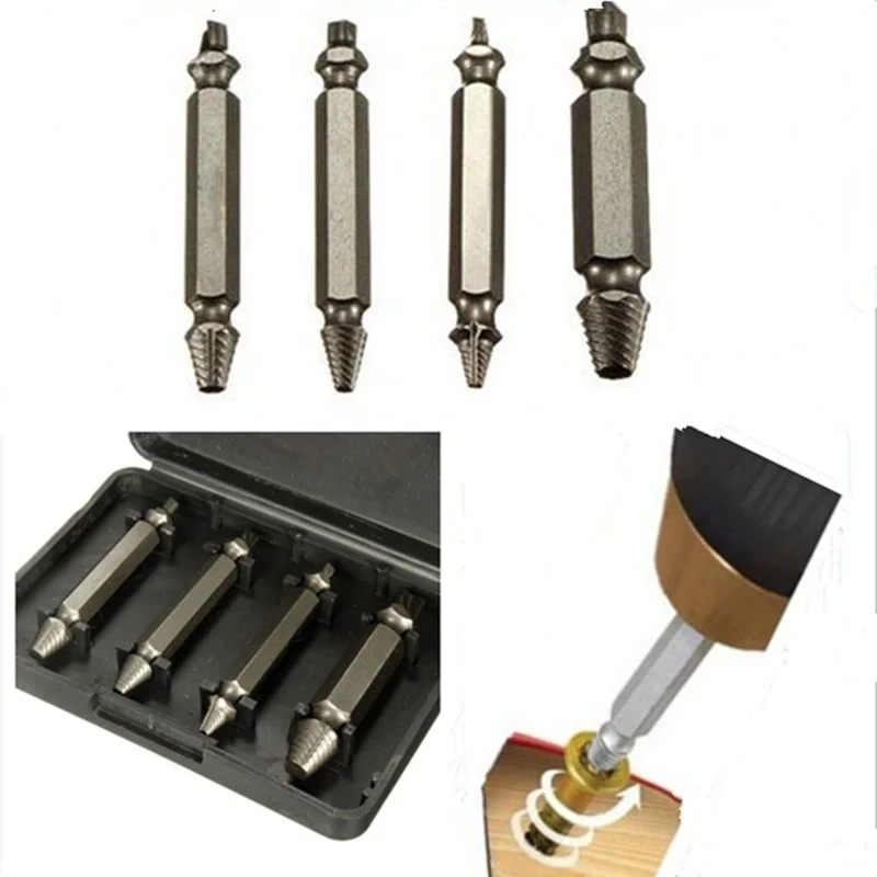 

Broken double head screw extractor, sliding thread and broken wire remover S2 hexagon drill set, broken wire extractor