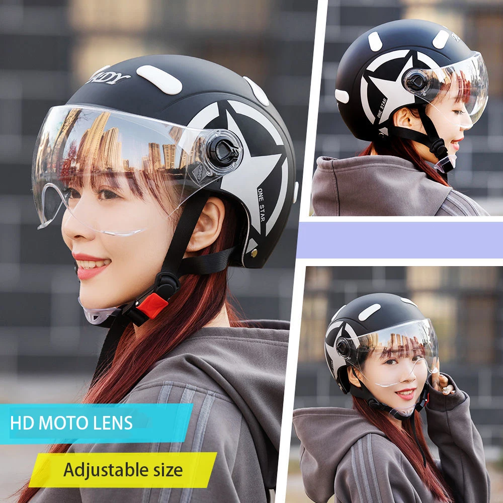 

Men Women Summer Motorcycle Helmet Electric Bike Helmet half face Scooter Motorcycle Moto Bicycle Helmet Casco Casque Capacete