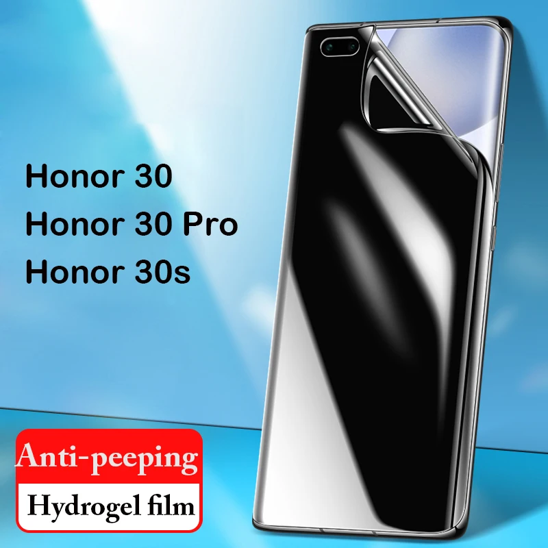 

Anti-Peeping Hydrogel Film for Honor 30 Pro Plus 30ProPlus Honor30 Pro+ 30s Screen Protector Unlock Anti Glare Private Film