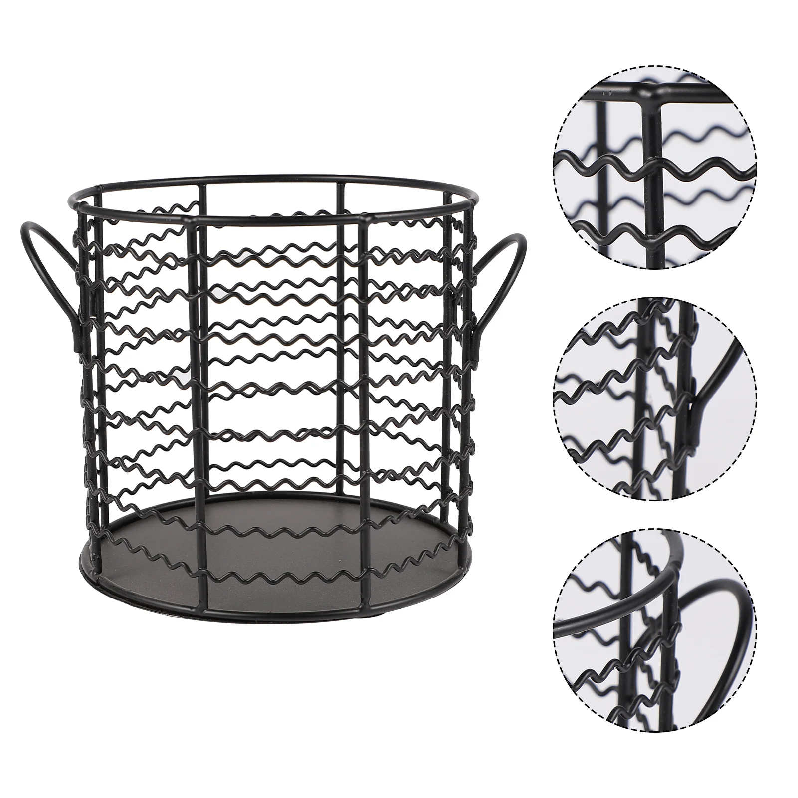

Basket Egg Storage Wire Fruit Vegetable Snack Stand Holder Metal Iron Baskets Countertop Decorative Grocery Organizer Nuthandle
